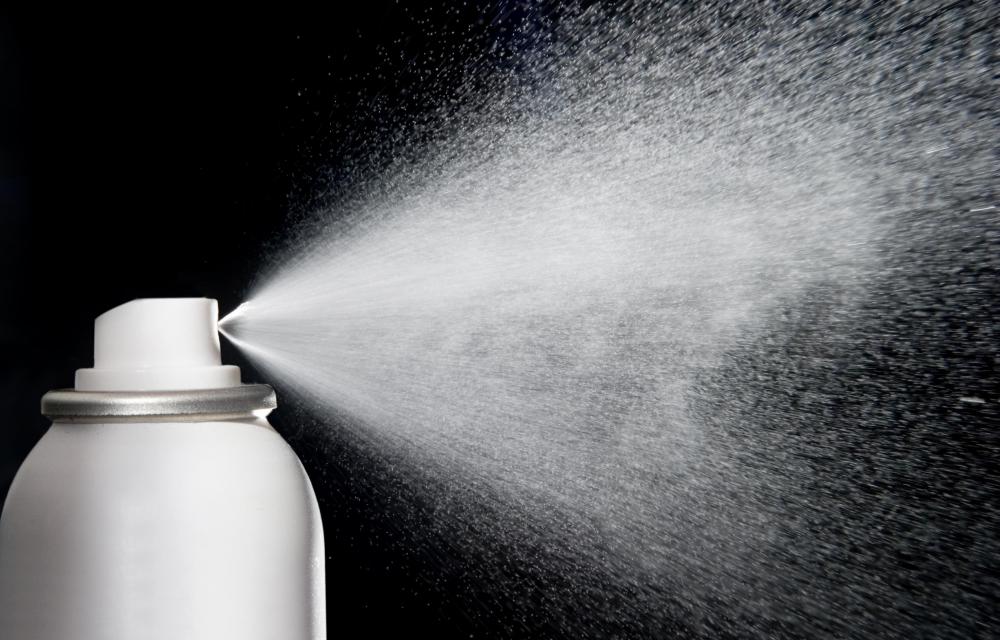 Calcium stearate can often be found in aerosol hair styling products.