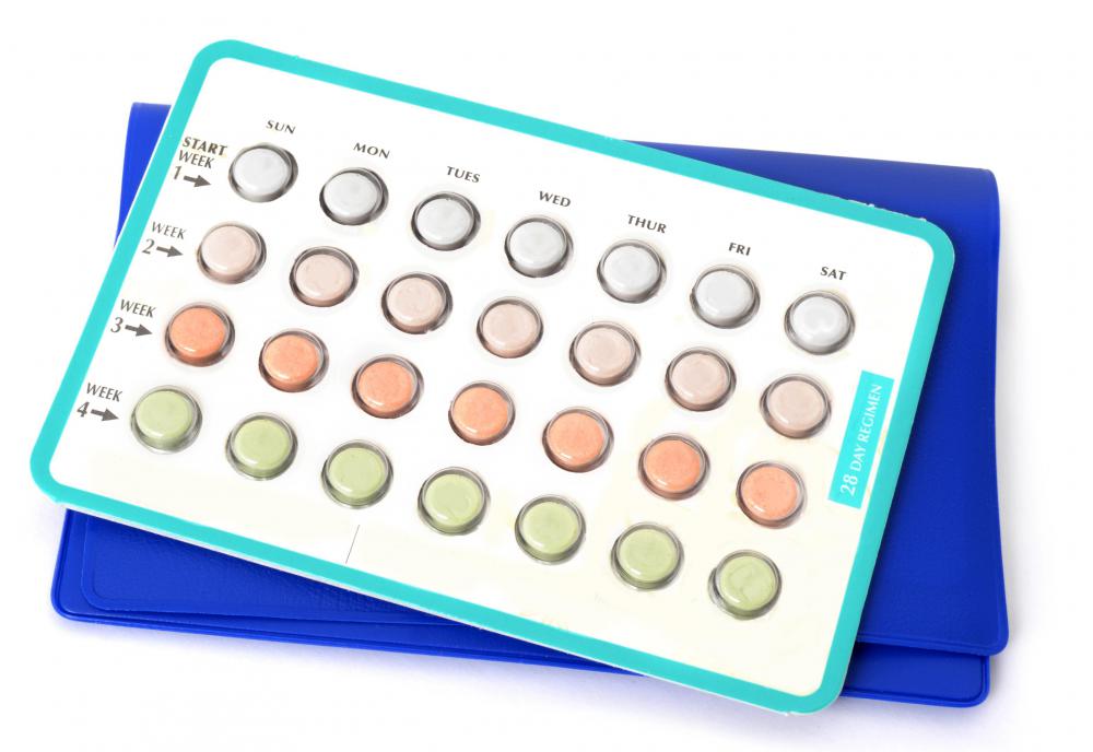 Birth control pills can cause a woman to have dark groin skin.
