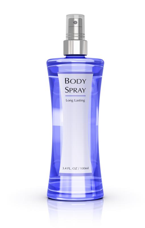 Shimmery body sprays may help mask cellulite.