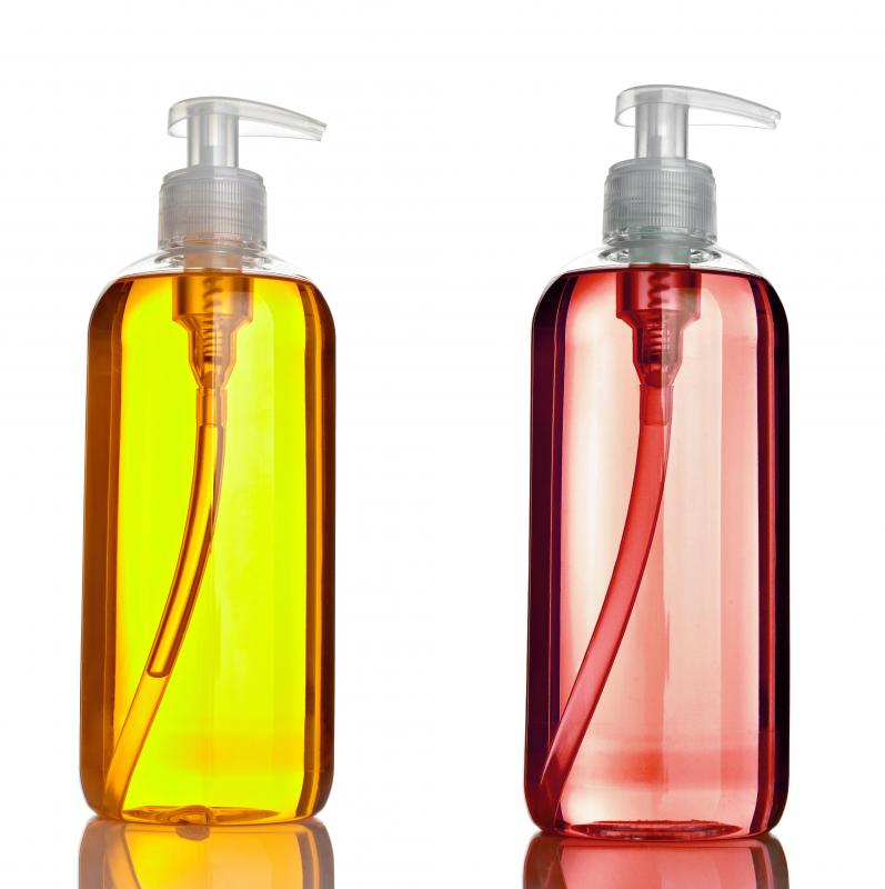 Facial cleansers often come in liquid form.