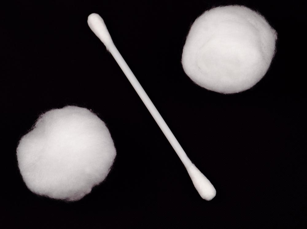 Cotton balls may be used to separate toes.
