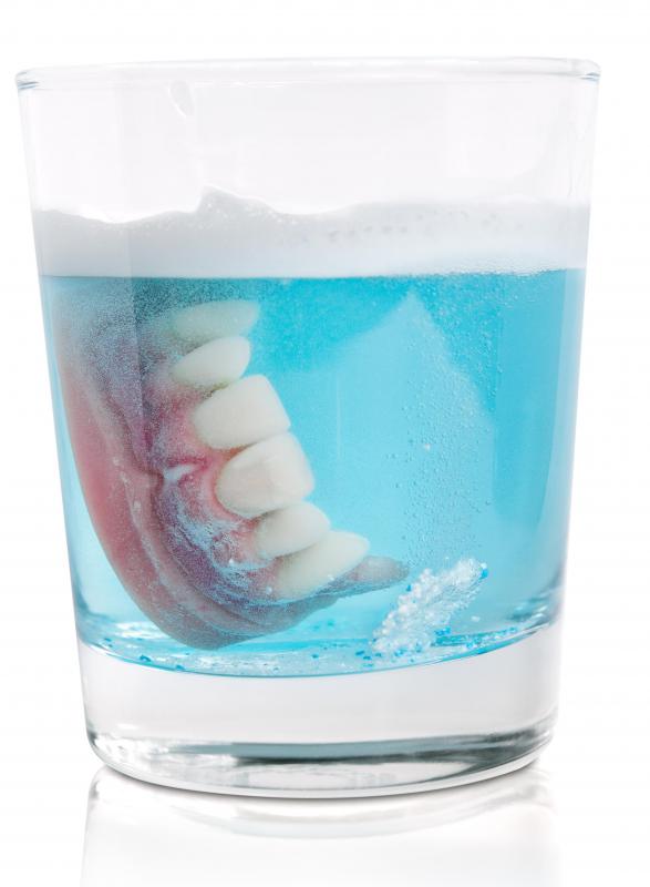 Cleaning dentures may be a personal care need for those with dental problems.