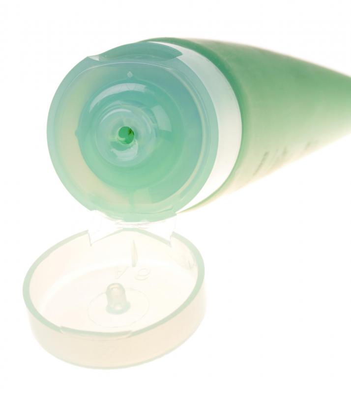 Many brands of lotion come in a tube for easy carrying.