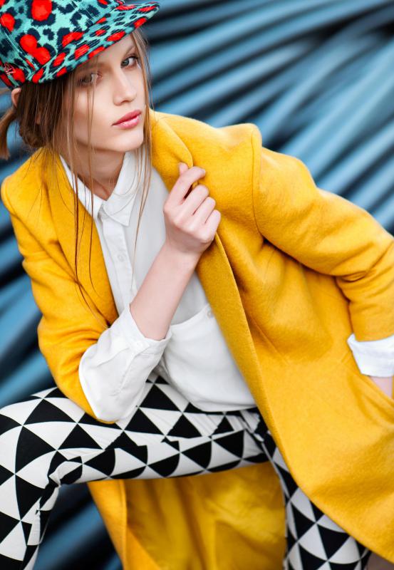 Looking sultry instead of smiling is common in modern modeling.