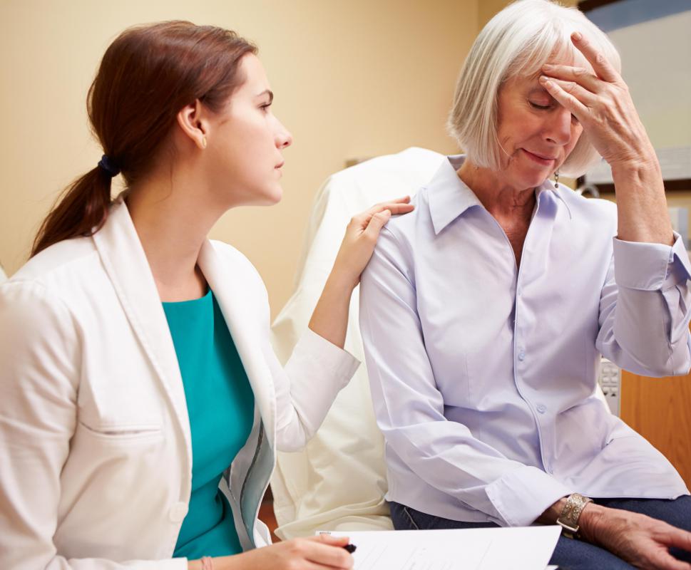 The symptoms of fibromyalgia can include pain over a wide area of the musculoskeletal system.