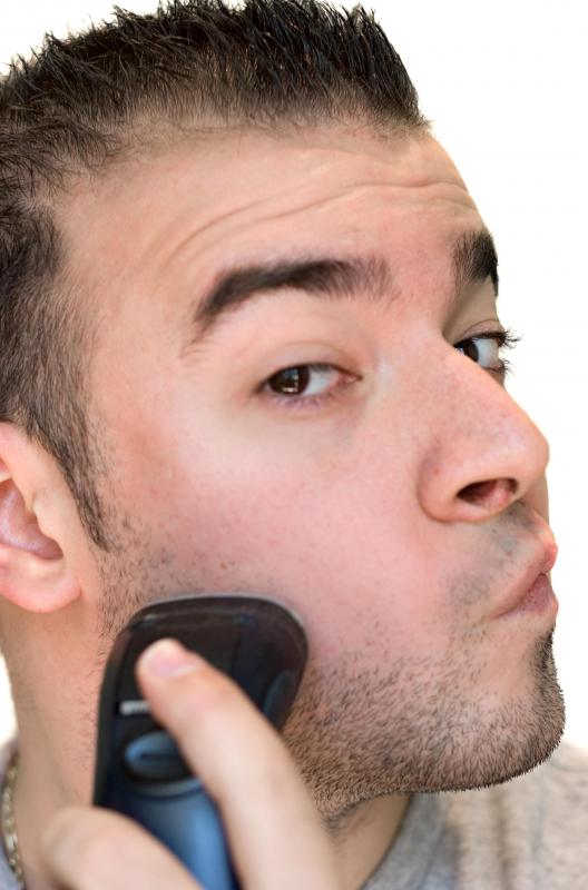 Dry shaving is easier to do with an electric razor.