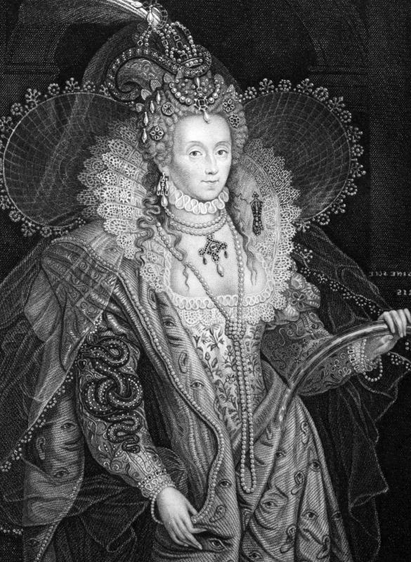 High hairlines were prominent during the reign of Queen Elizabeth I.