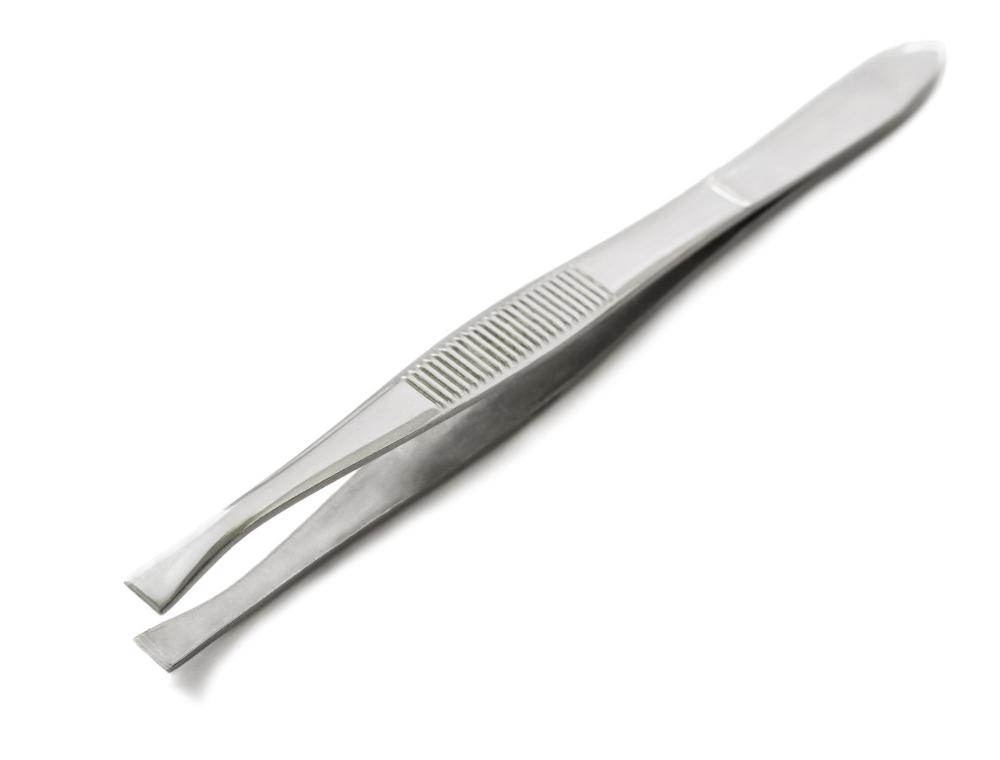 Tweezers may be used for manscaping.