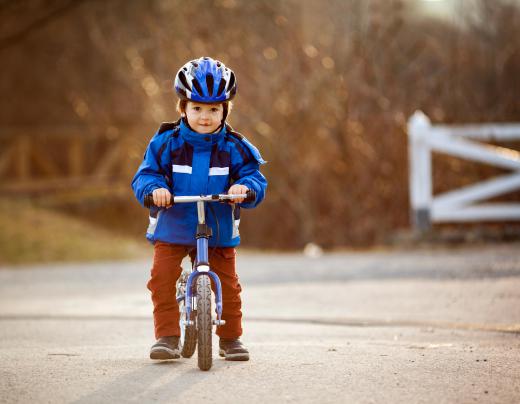 High-visibility or reflective clothing may be worn by children to help them be seen by drivers.