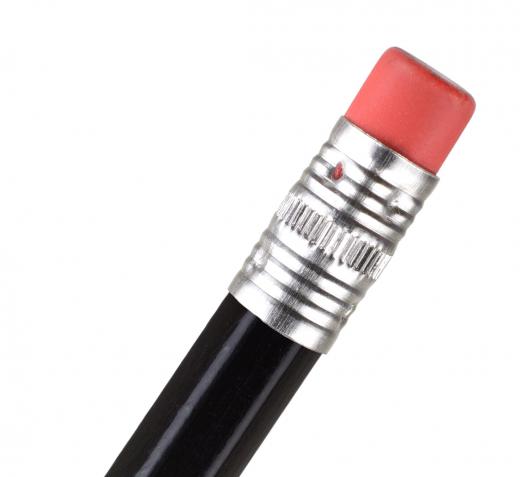 Pencil erasers can be used to clean stains on suede.