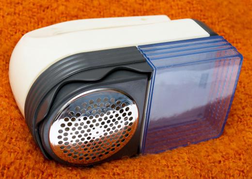 A fabric shaver is a handheld tool used to remove pilling from clothing.