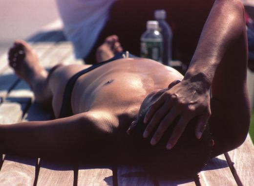 After building up sun exposure, a person should be able to tan for 35 to 45 minutes without burning.