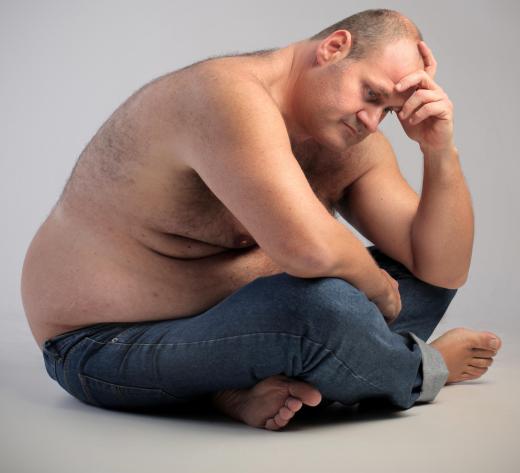 Obese men may experience increased breast size.