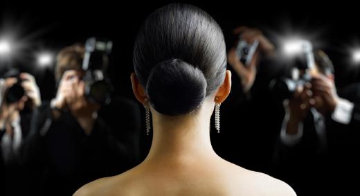 Celebrities sometimes try to make a fashion statement at public events when they know they'll be seen and photographed.
