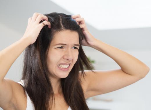 Chelating shampoo can help get rid of scalp build up.