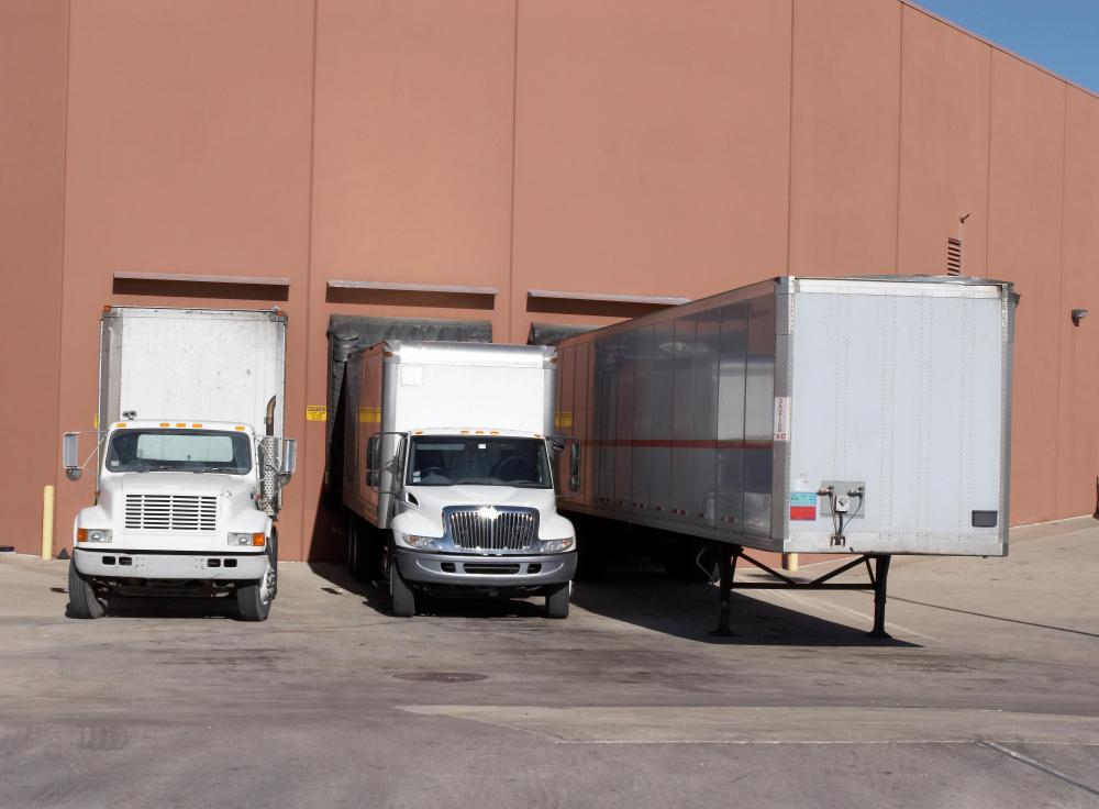 Most cosmetics warehouses have loading docks where trucks can back in for easy loading and unloading.