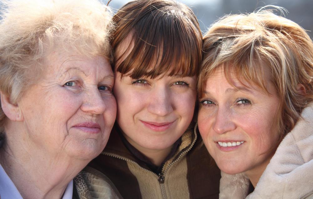 Heredity largely determines when a person's hair will begin to gray.