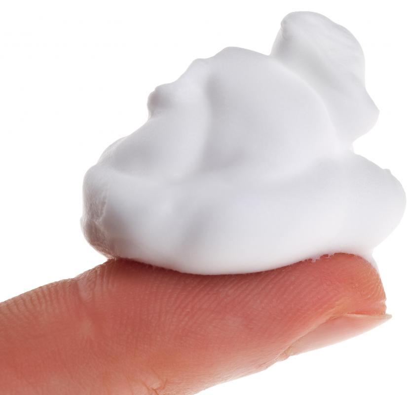 Shaving cream.