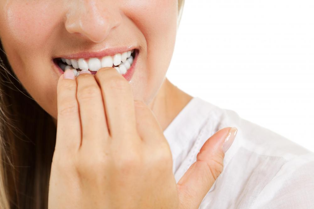 Biting nails can damage them and inhibit growth.