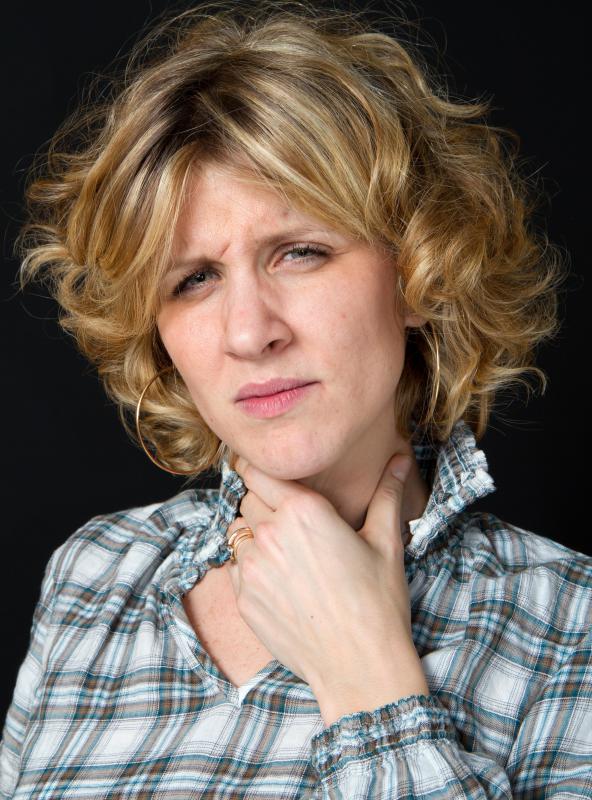 Antibacterial mouthwash may be used to soothe a sore throat.