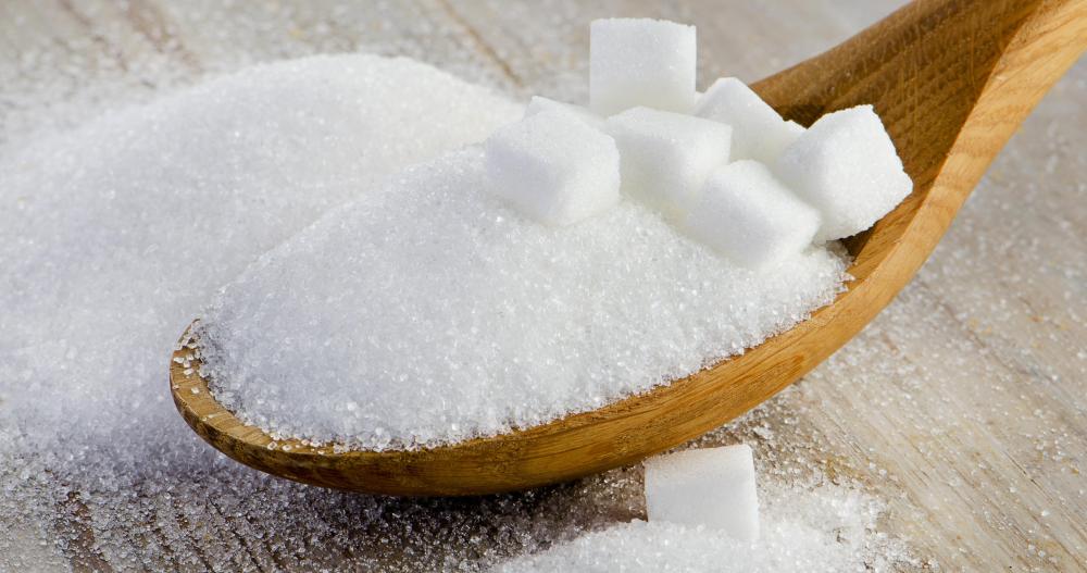 Sugar mixed with either olive or coconut oil can be used for exfoliating the body.