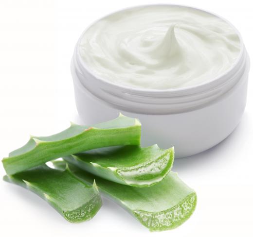 Aloe vera cream, which can help with a sunburn.