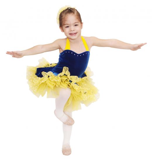 Young dancers may go through a new pair of slippers every month as their feet grow.