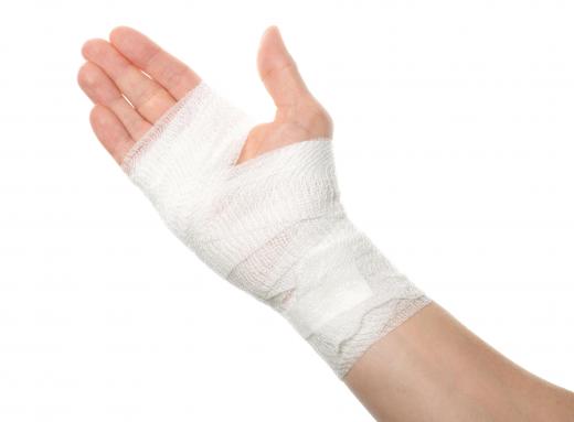 Gauze is often used as a bandage for larger areas of the body.