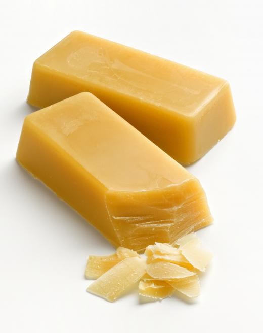 Beeswax hair wax helps hold hair in place.