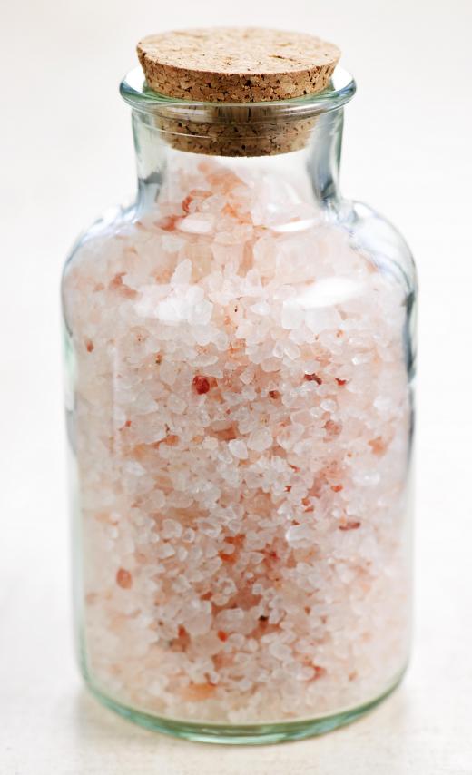 Sea salt is often added to baths to ease sore muscles.