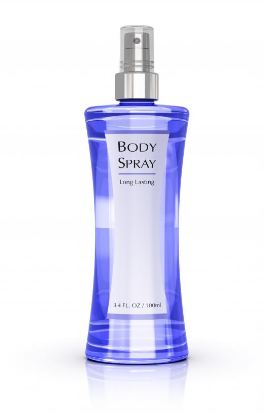 Shimmery body sprays may help mask cellulite.