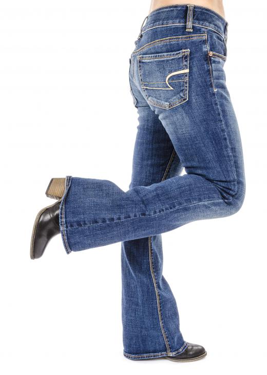 Styles of jeans with wider legs tend to flatter many body types.