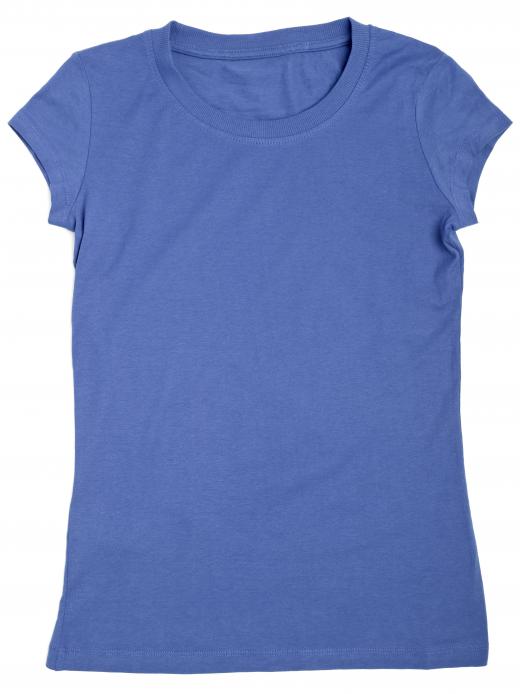 A woman's t-shirt with cap sleeves.