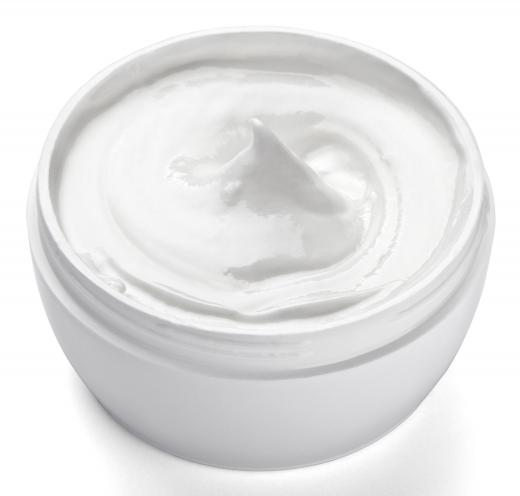 A face cream containing aloe vera.