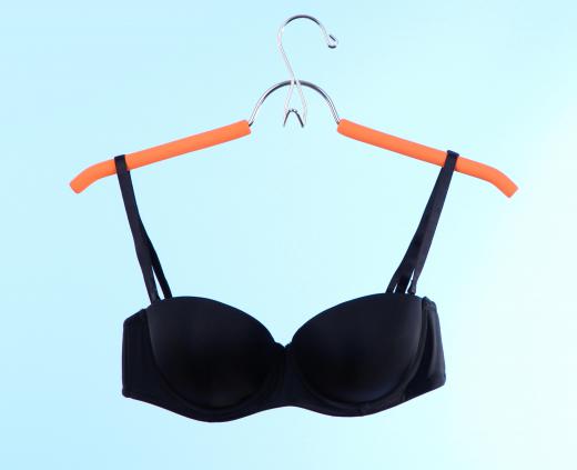 A demi-bra is useful for low cut shirts.