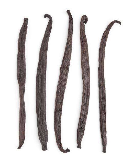 Dried vanilla beans are often used to scent perfume.