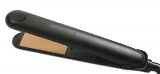 A steam hair straightener uses electricity to heat, and thus straighten,  hair.