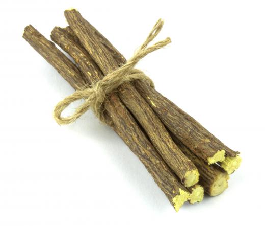 Oil extracted from licorice root is an ingredient in licorice lotion.