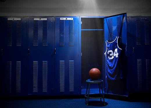 Locker rooms often have communal showers.