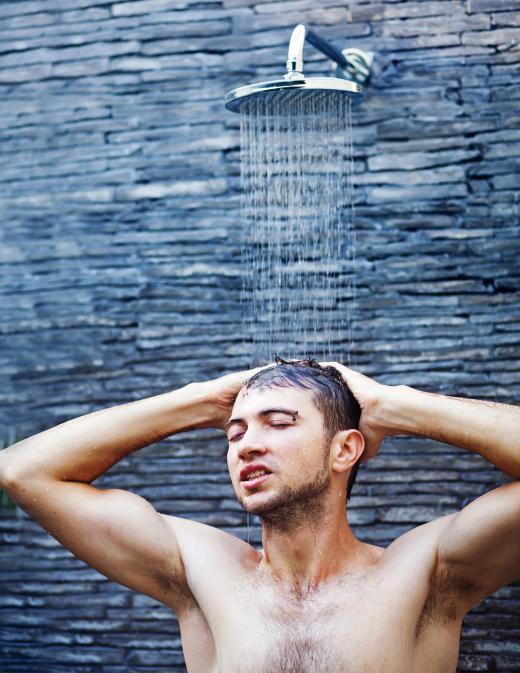 A cold shower can be a good way to relax after exercising.