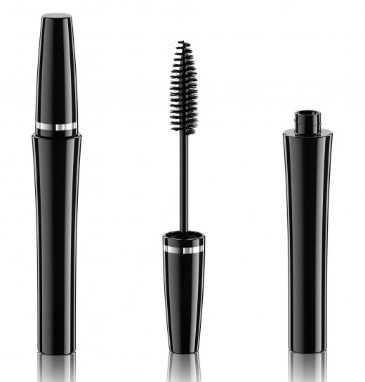 Mascara typically comes in a long, thin tube.