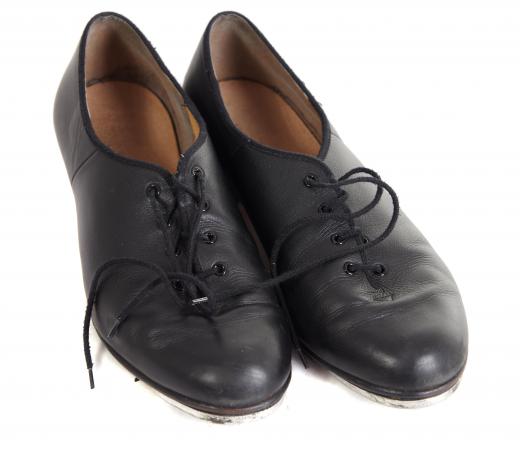 A pair of men's tap shoes.