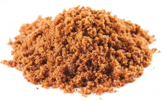 Brown sugar, which can be used to make a sugar scrub.