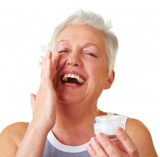 Skin firming cream may include retinol as an ingredient to help combat wrinkles.