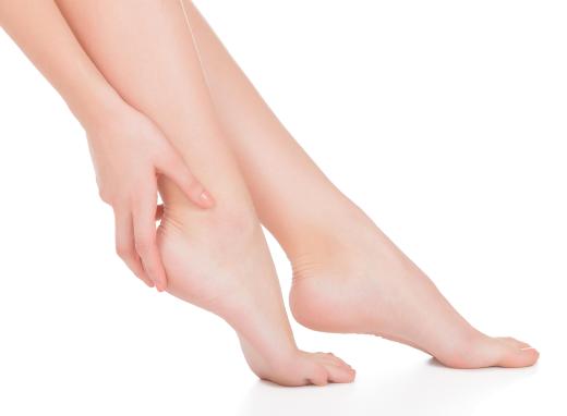 A foot file removes dead skin from the foot.