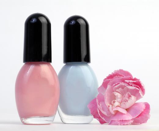 Scented nail polish contains a scent that corresponds to the color of the polish.