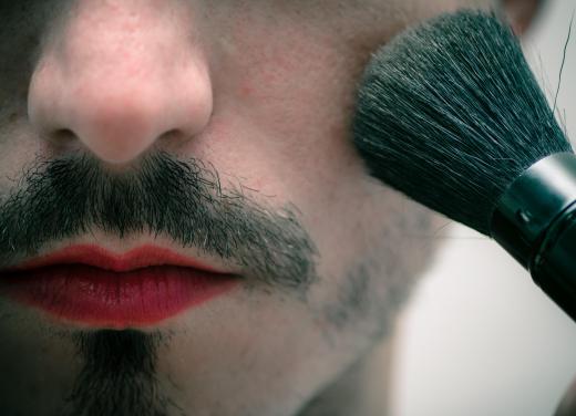 Men interested in wearing costume makeup may prefer darker shades of blush.