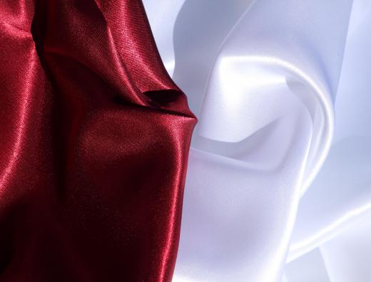 Satin is a common material used to make nightgowns.