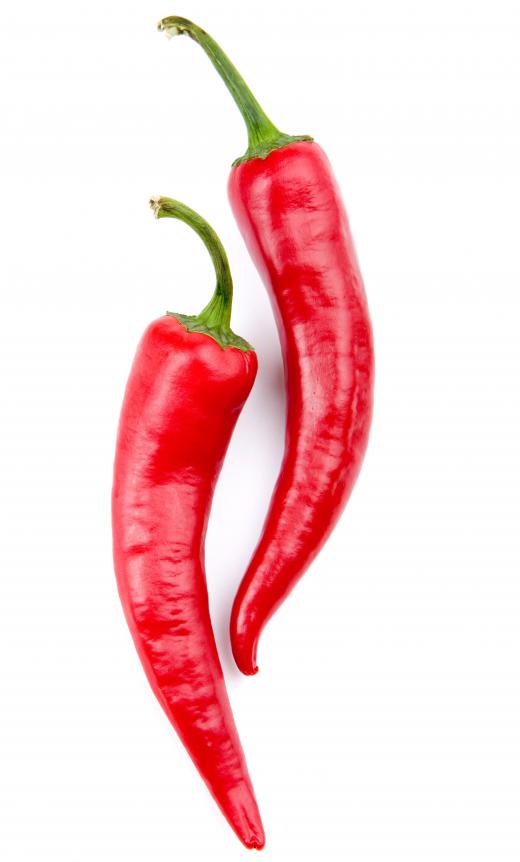 Products with capsaicin, a chemical that gives red peppers their heat, can be used to plump the lips.