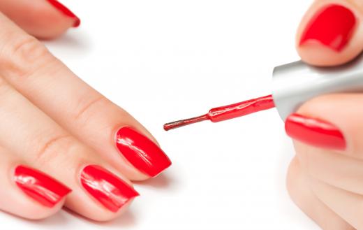 Some nail polish in the U.S. uses dibutyl phthalate, a toxin.